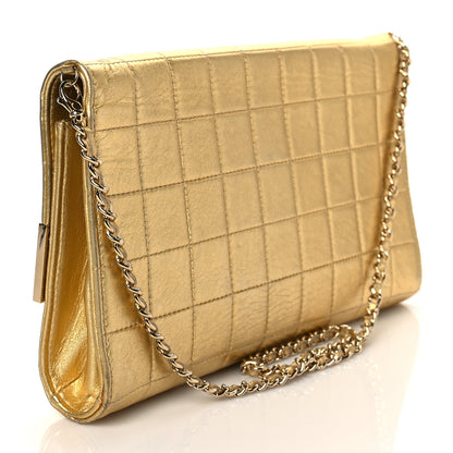 Chanel Metallic Lambskin Chocolate Bar Flap Gold 3 of 10