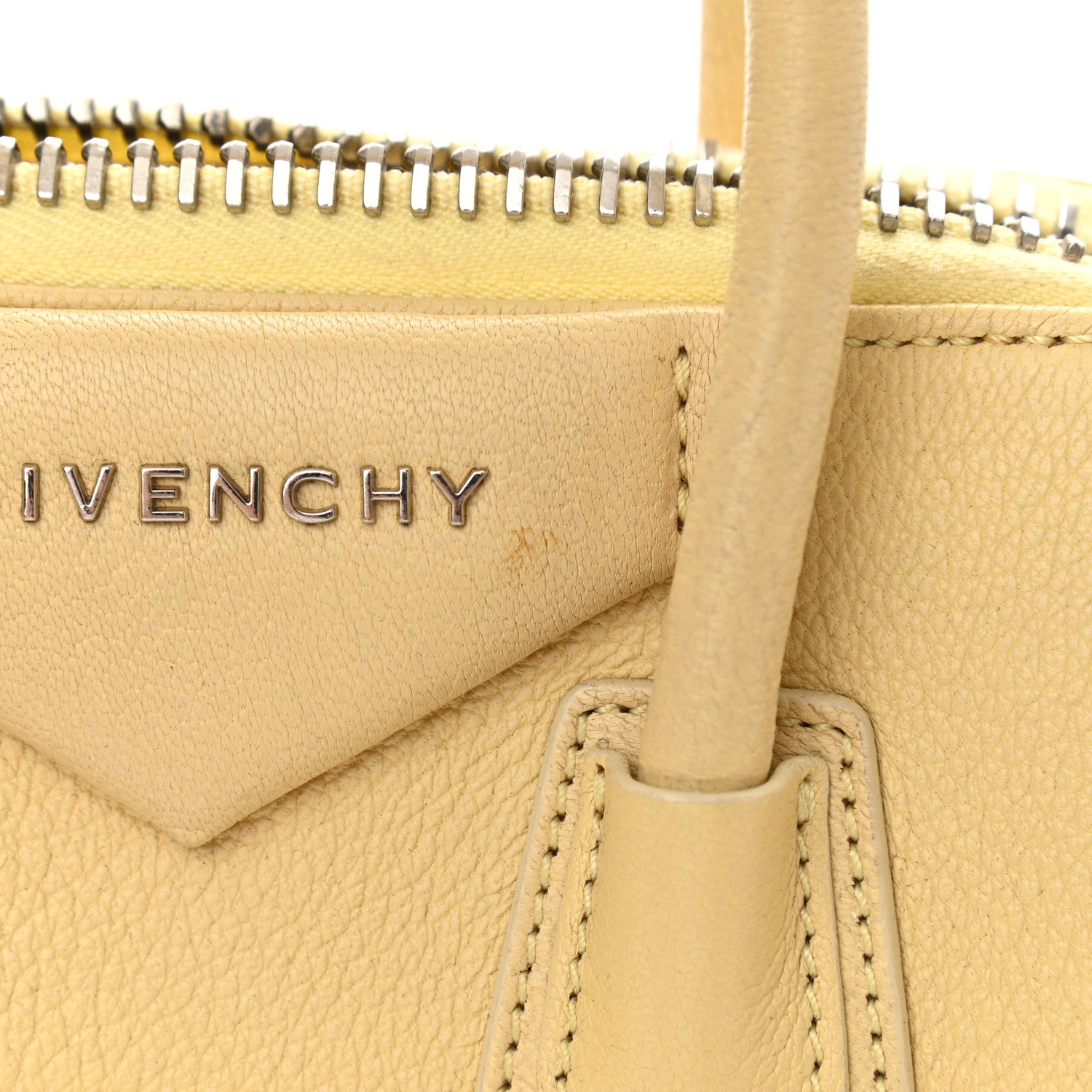 Givenchy Sugar Goatskin Mini Antigona Yellow 11 of 17