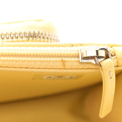 Chanel Caviar Quilted Business Affinity Clutch With Chain Flap Yellow 12 of 13