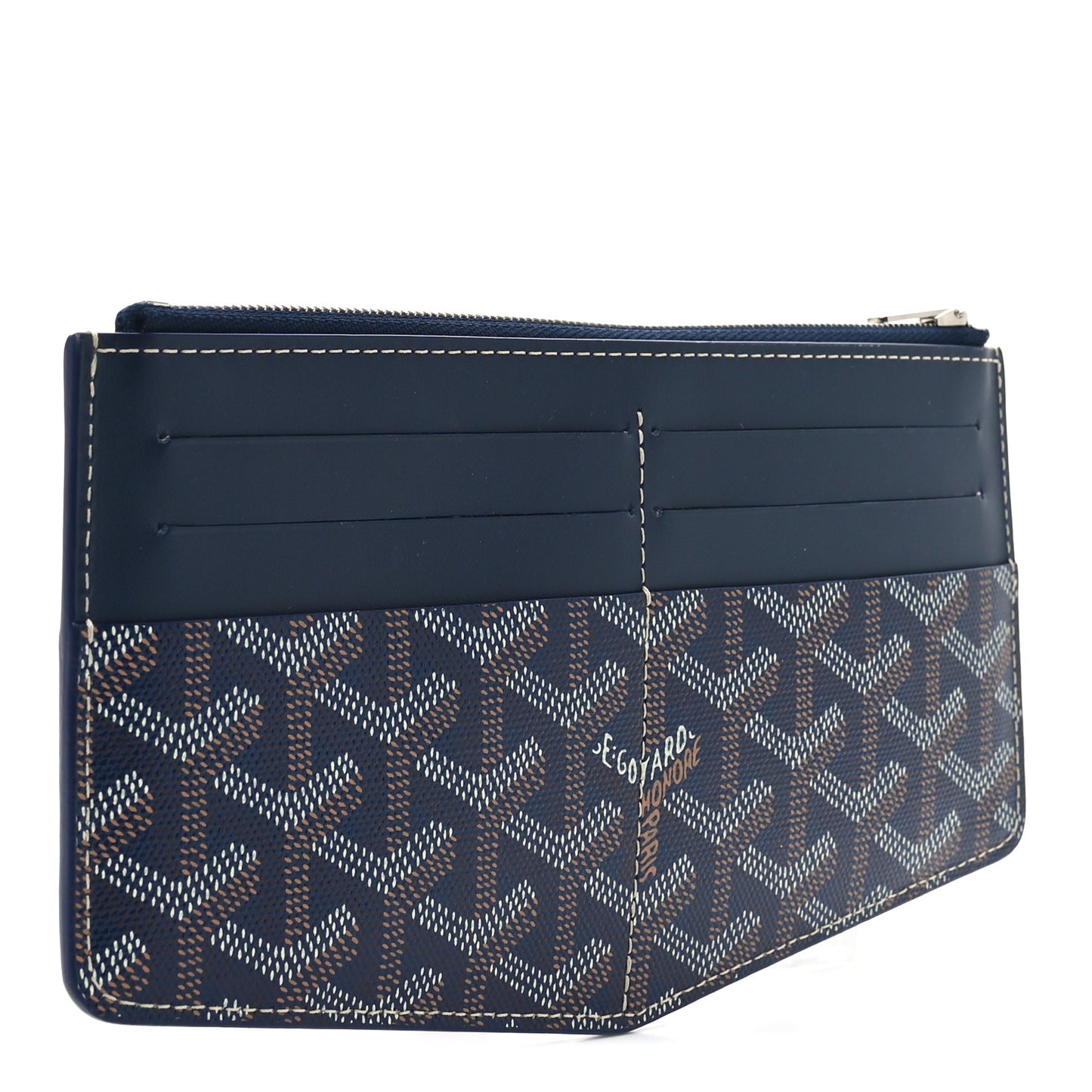 Goyardine Insert Louise Wallet Navy