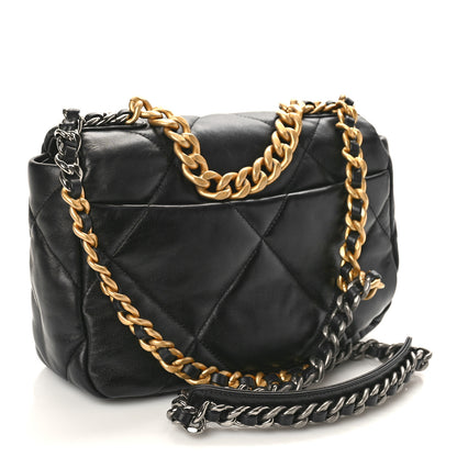 Chanel Lambskin Quilted Medium Chanel 19 Flap Black 3 of 9