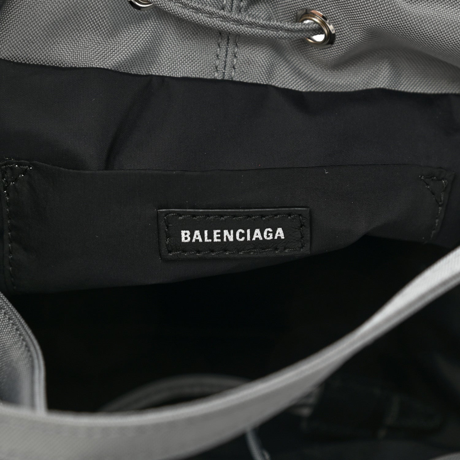 Balenciaga Nylon Wheel Logo Bucket Bag XS Gris Cendre 5 of 6