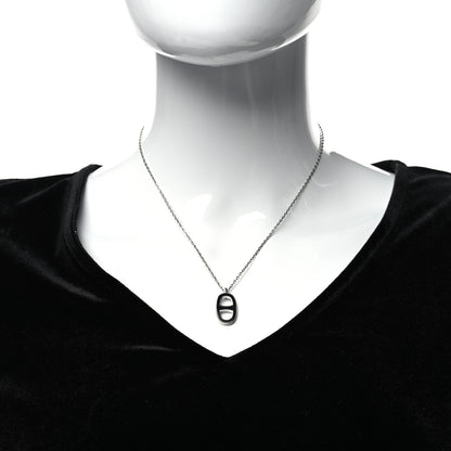Hermes Laquered Iliade Pendant Necklace Black 2 of 5