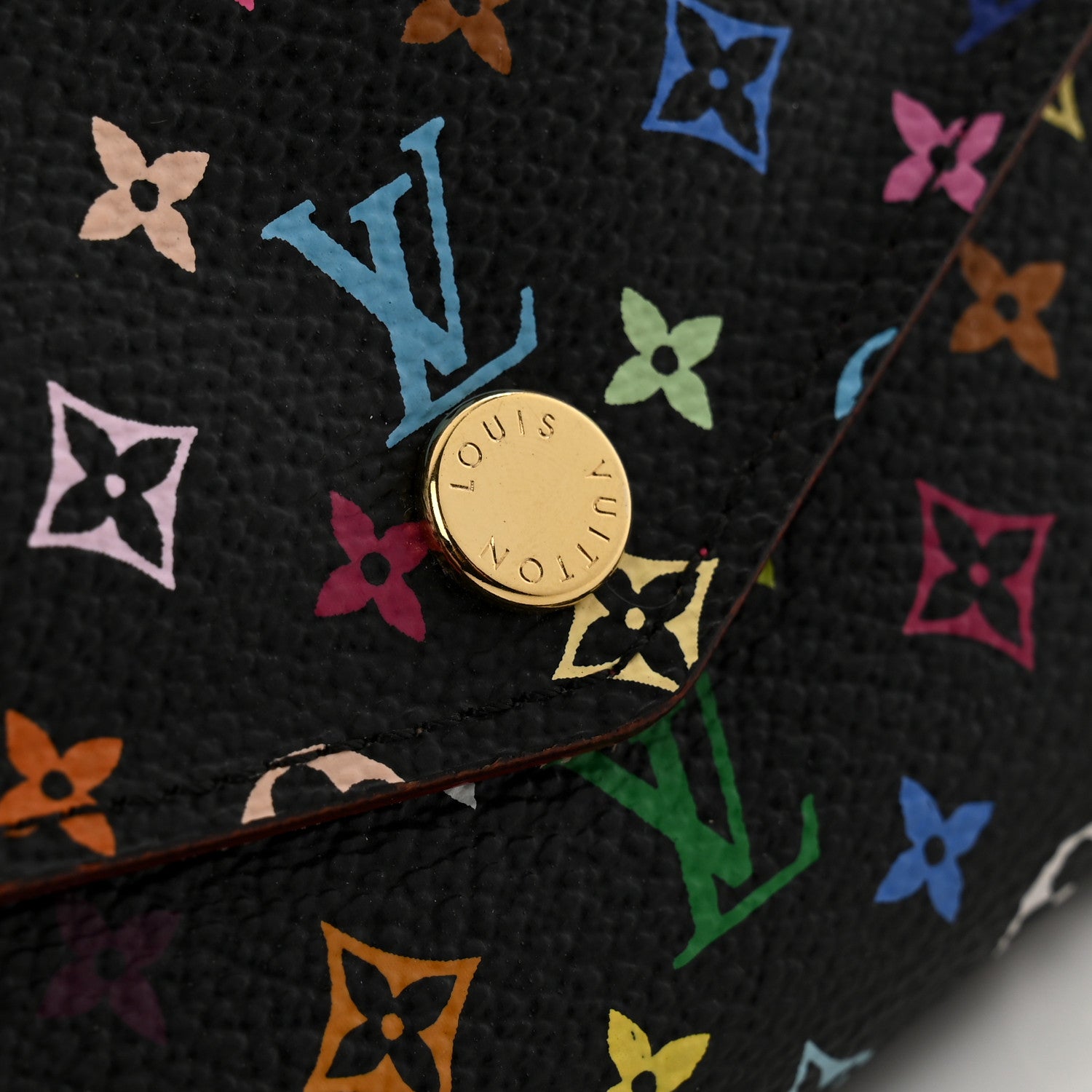 Louis Vuitton Monogram Multicolor Sarah Wallet NM Black Grenade 10 of 11