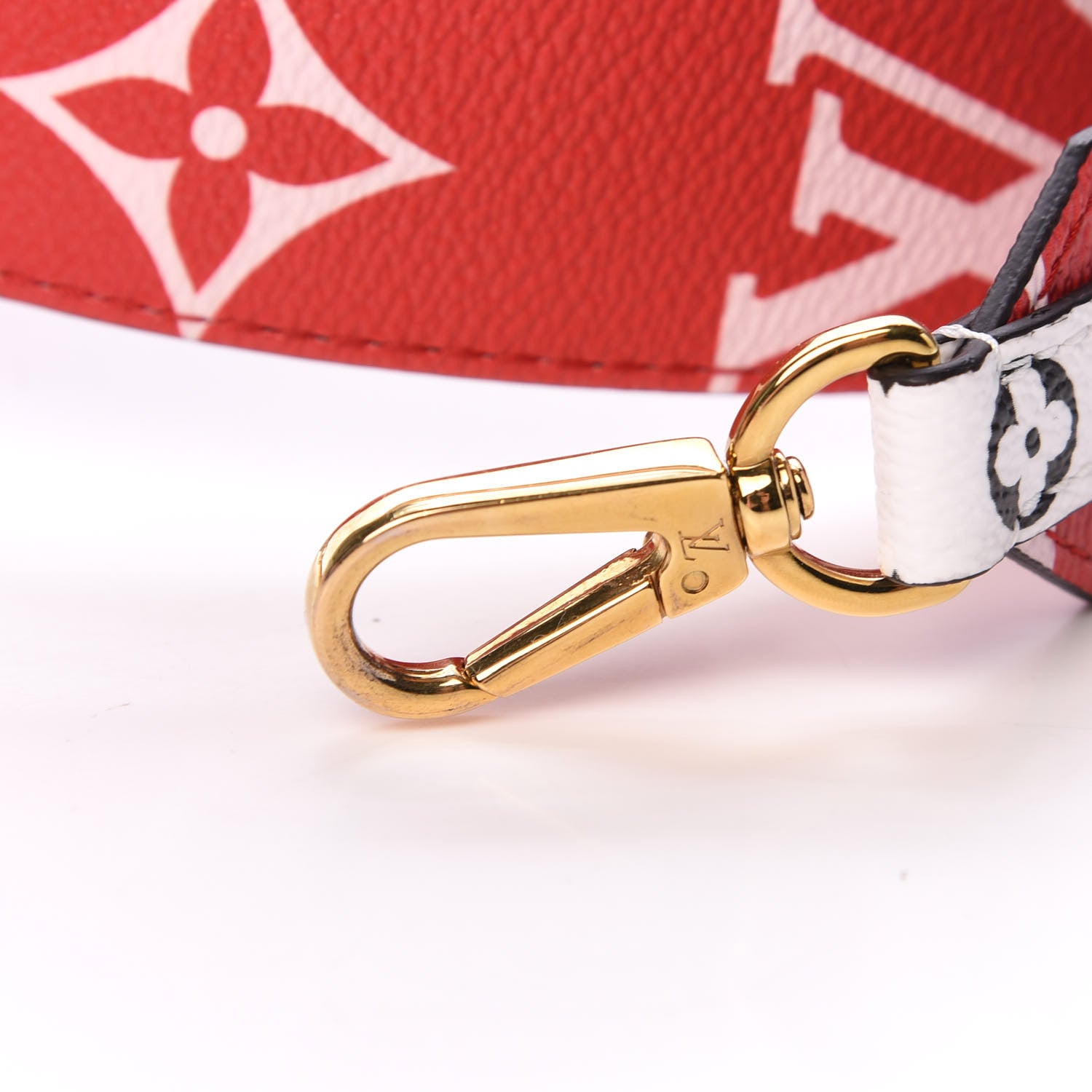 Louis Vuitton Monogram Giant Bandouliere Shoulder Strap Rouge 4 of 4