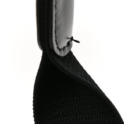 Balenciaga Cotton Canvas Satin Calfskin S Navy Cabas Natural Black 12 of 12