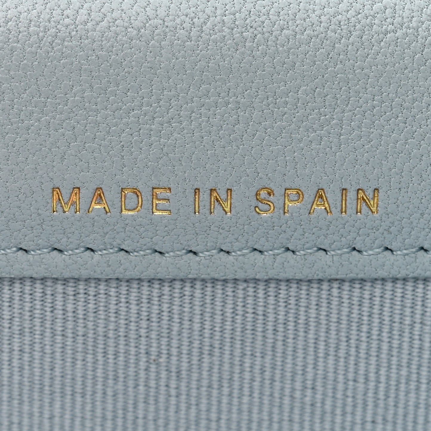 Lambskin Quilted 19 Flap Card Holder Light Blue