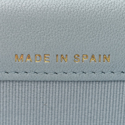 Chanel Lambskin Quilted 19 Flap Card Holder Light Blue 6 of 12