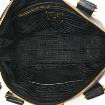 Prada Vitello Daino Shopping Satchel Black 5 of 11