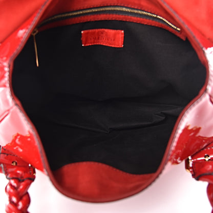 Valentino Garavani Patent Large Histoire Red 7 of 13