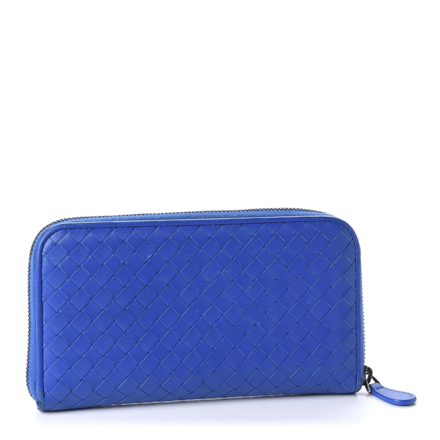 Nappa Intrecciato Zip Around Wallet Electrique