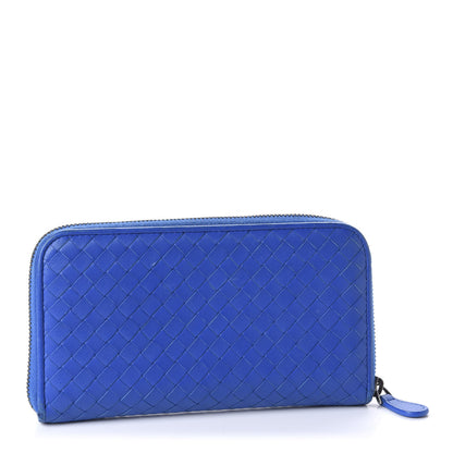 Bottega Veneta Nappa Intrecciato Zip Around Wallet Electrique 3 of 10
