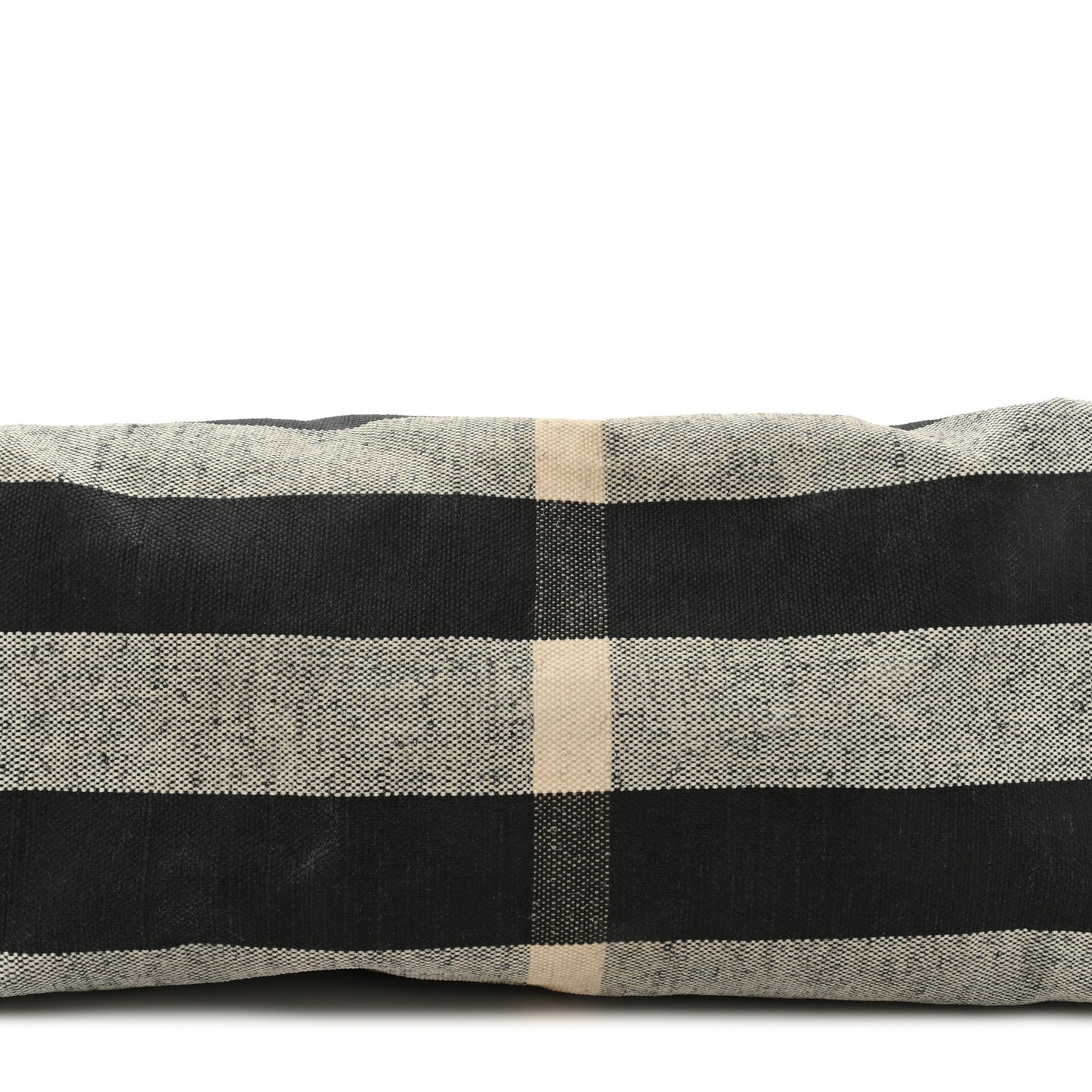 Coated Canvas Mega Check Medium Doodle Tote Black White