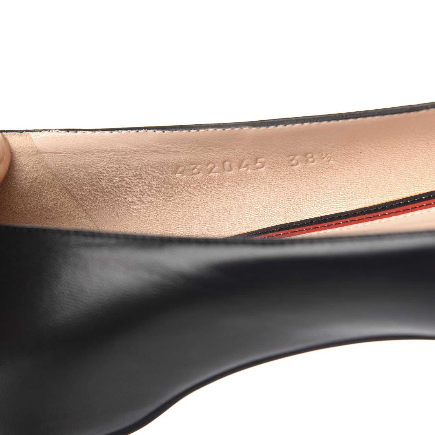 Gucci Calfskin Web Ballerina Flat 38.5 Black 8 of 9