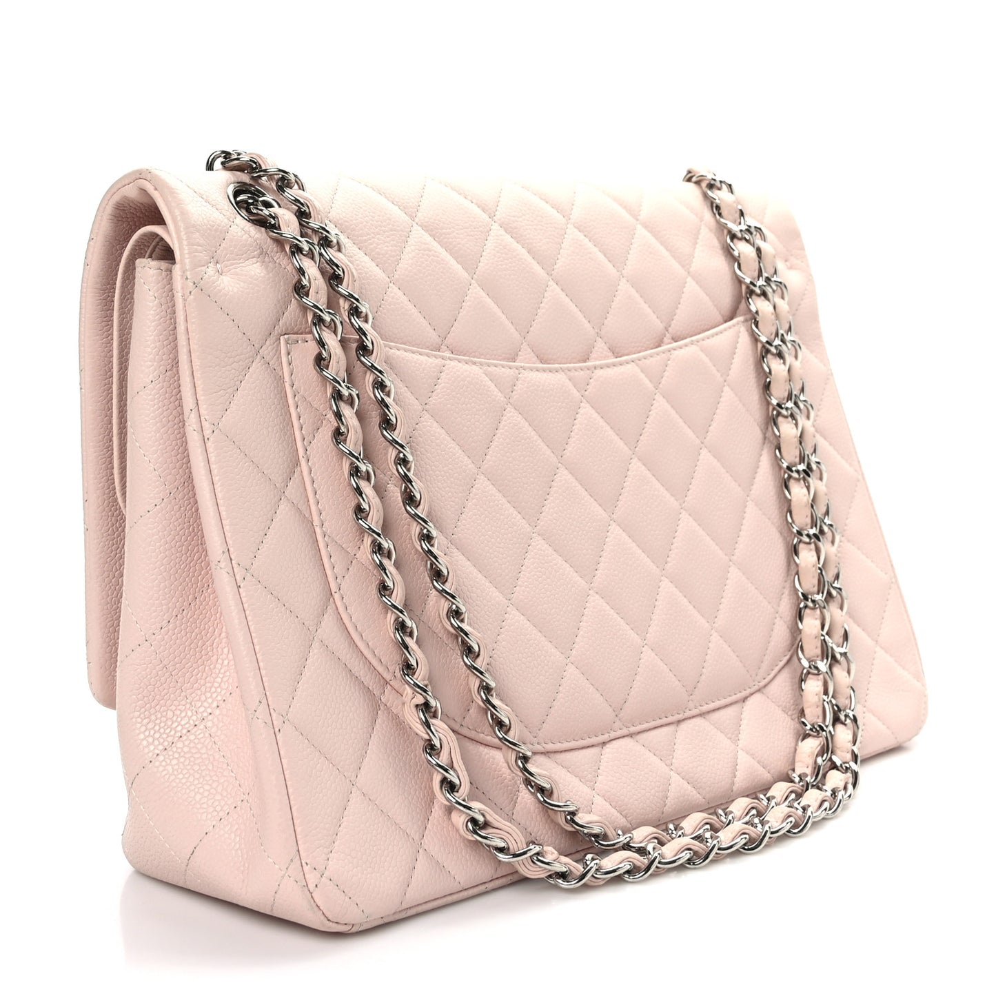 Caviar Maxi Double Flap Light Pink