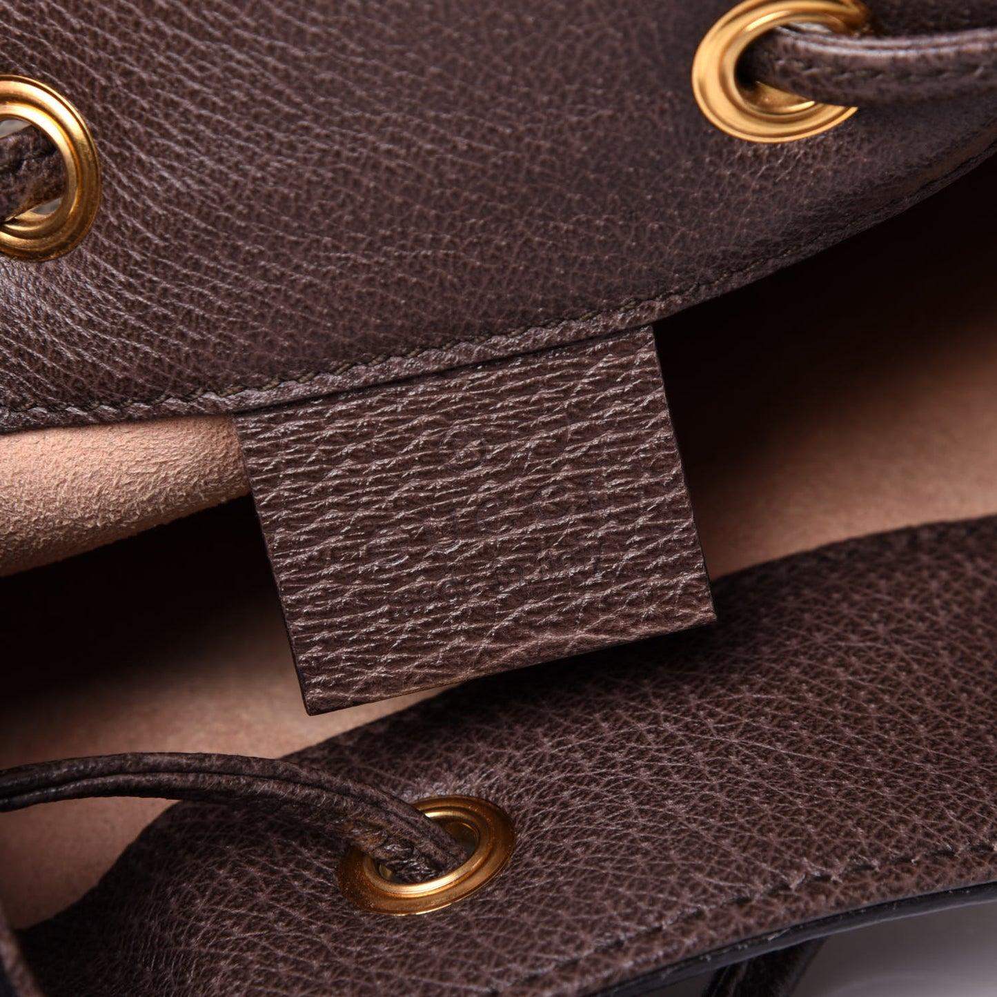 GG Supreme Monogram Web Mini Ophidia Bucket Bag Brown