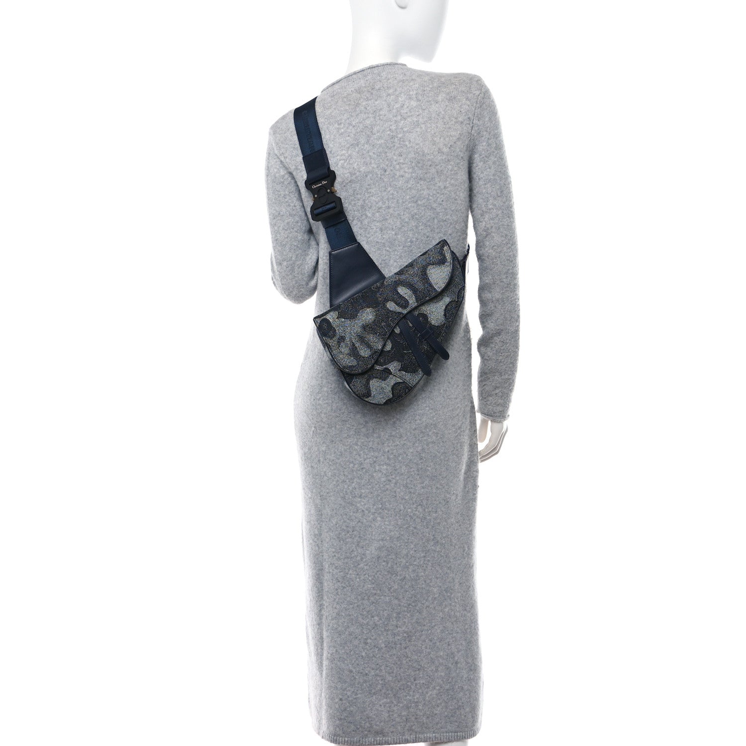 Christian Dior X Peter Doig Denim Camouflage Saddle Bag 2 of 10