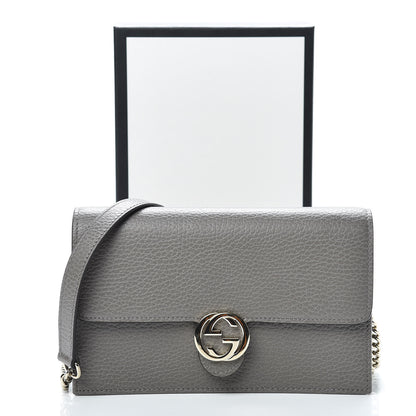 Gucci Dollar Calfskin Interlocking G Chain Wallet Loess 13 of 13