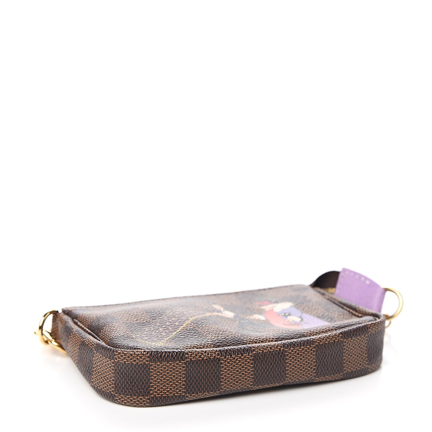 Damier Ebene Illustre Mini Pochette Accessories Violet