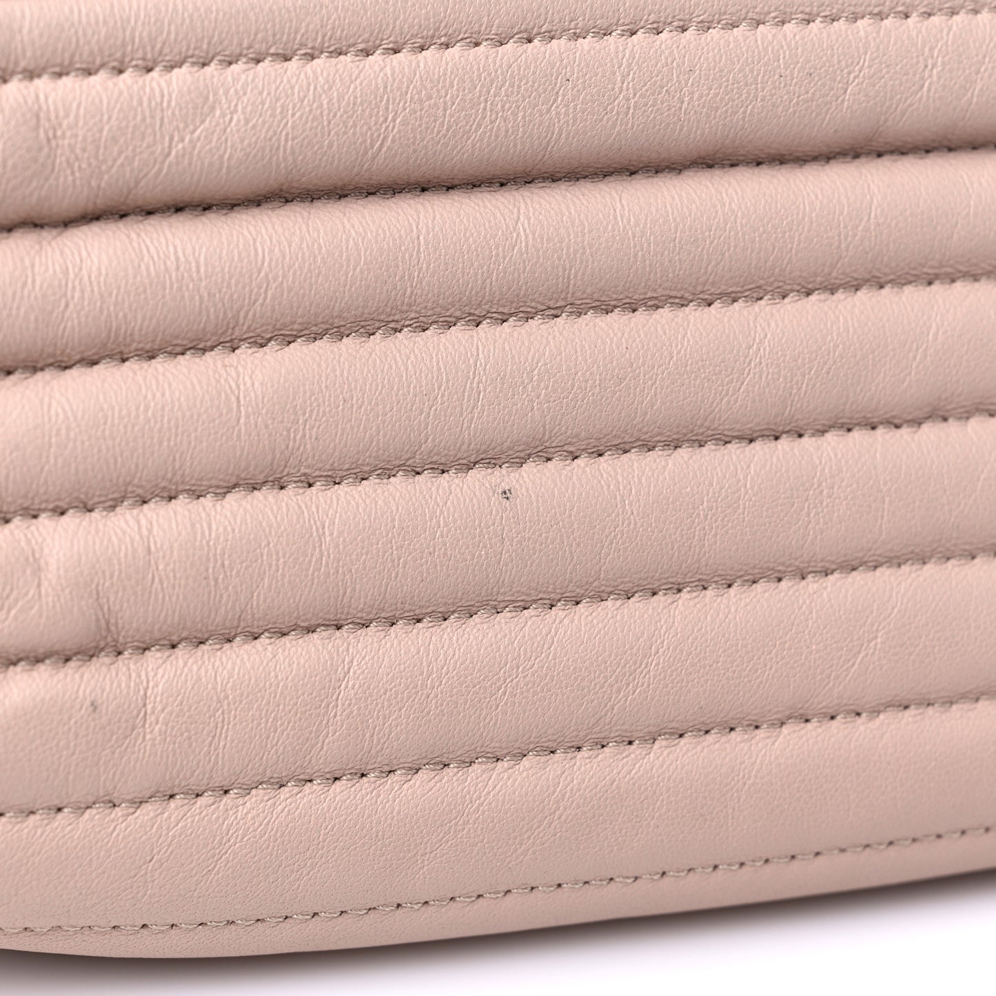 Calfskin Chevron Quilted Vara Bow Chain Tote Light Pink