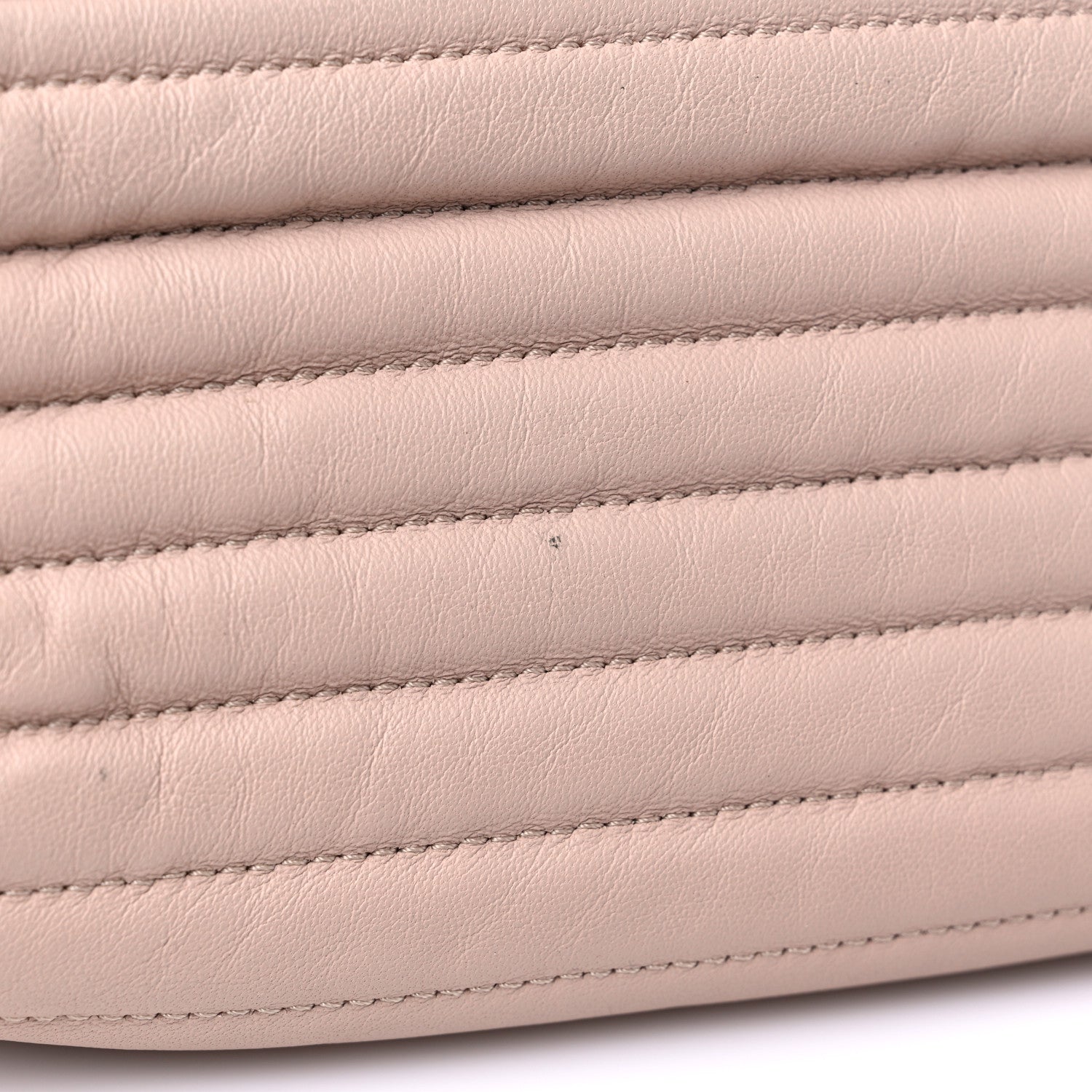 Salvatore Ferragamo Calfskin Chevron Quilted Vara Bow Chain Tote Light Pink 13 of 13