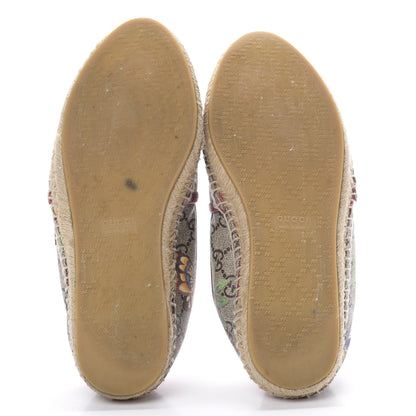 Gucci GG Supreme Monogram Blooms Espadrilles 36.5 Beige Multicolor Dry Rose 5 of 12