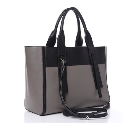 Prada Grace Lux Light Ouverture Large Tote Argilla Black 4 of 9