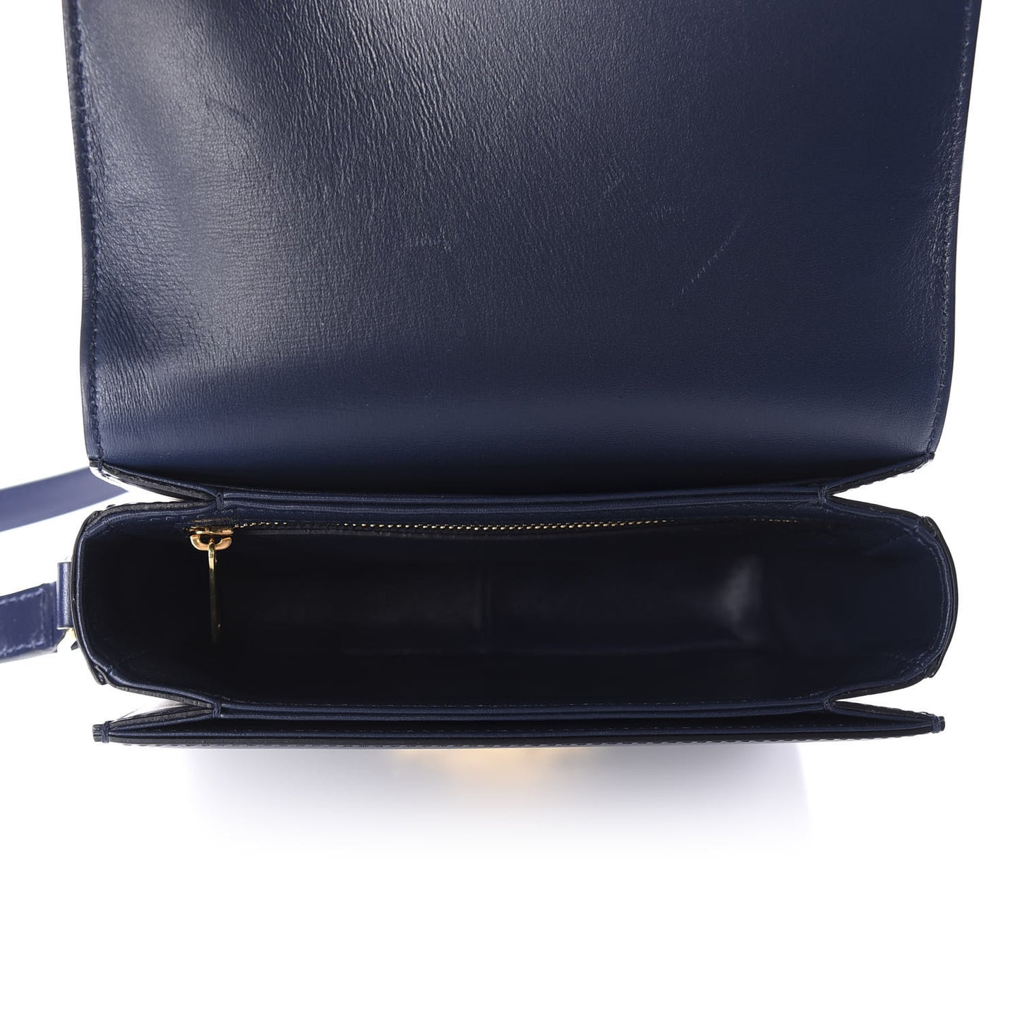 Shiny Calfskin Teen Triomphe Dark Blue