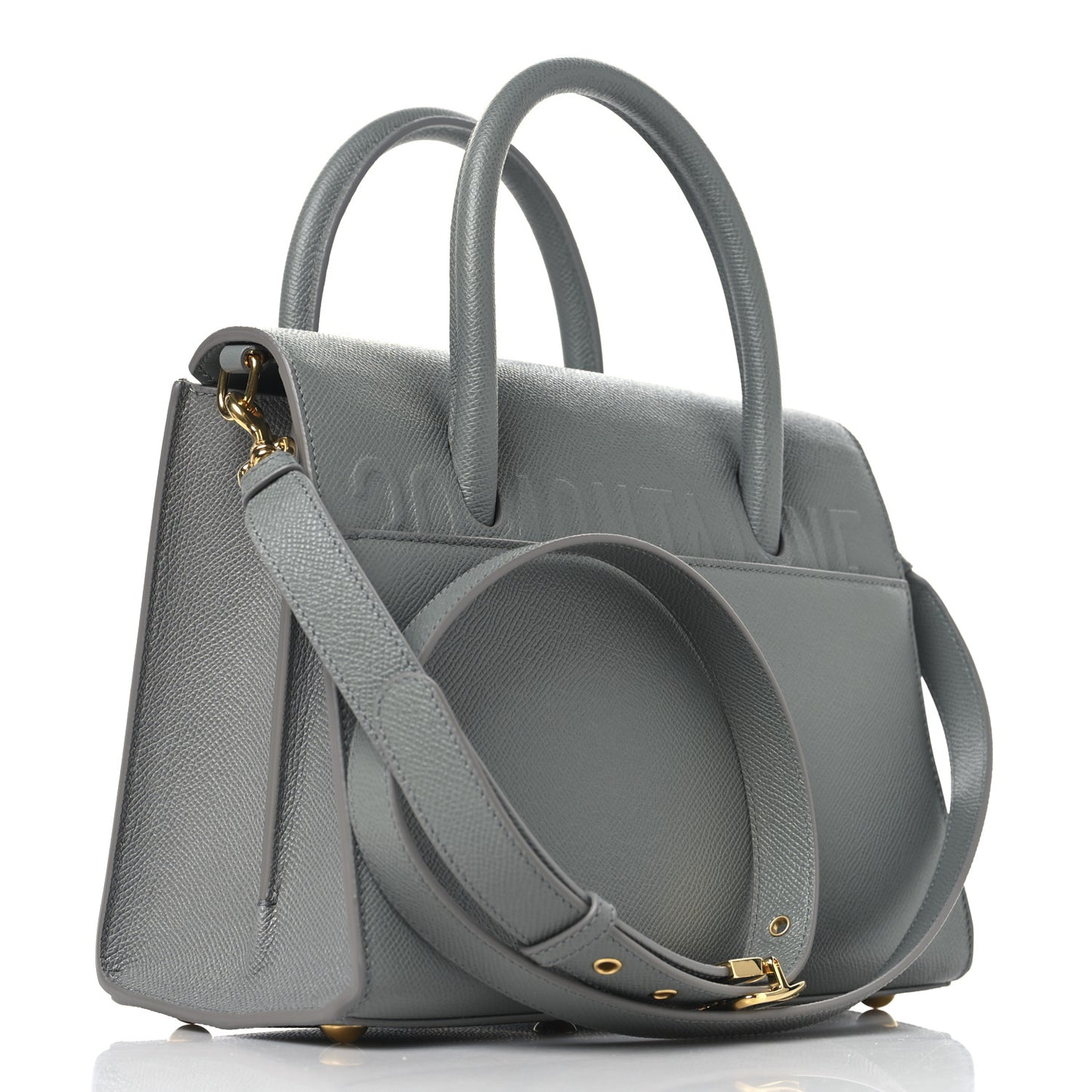 Grained Calfskin Medium St. Honore Tote Cloud Blue