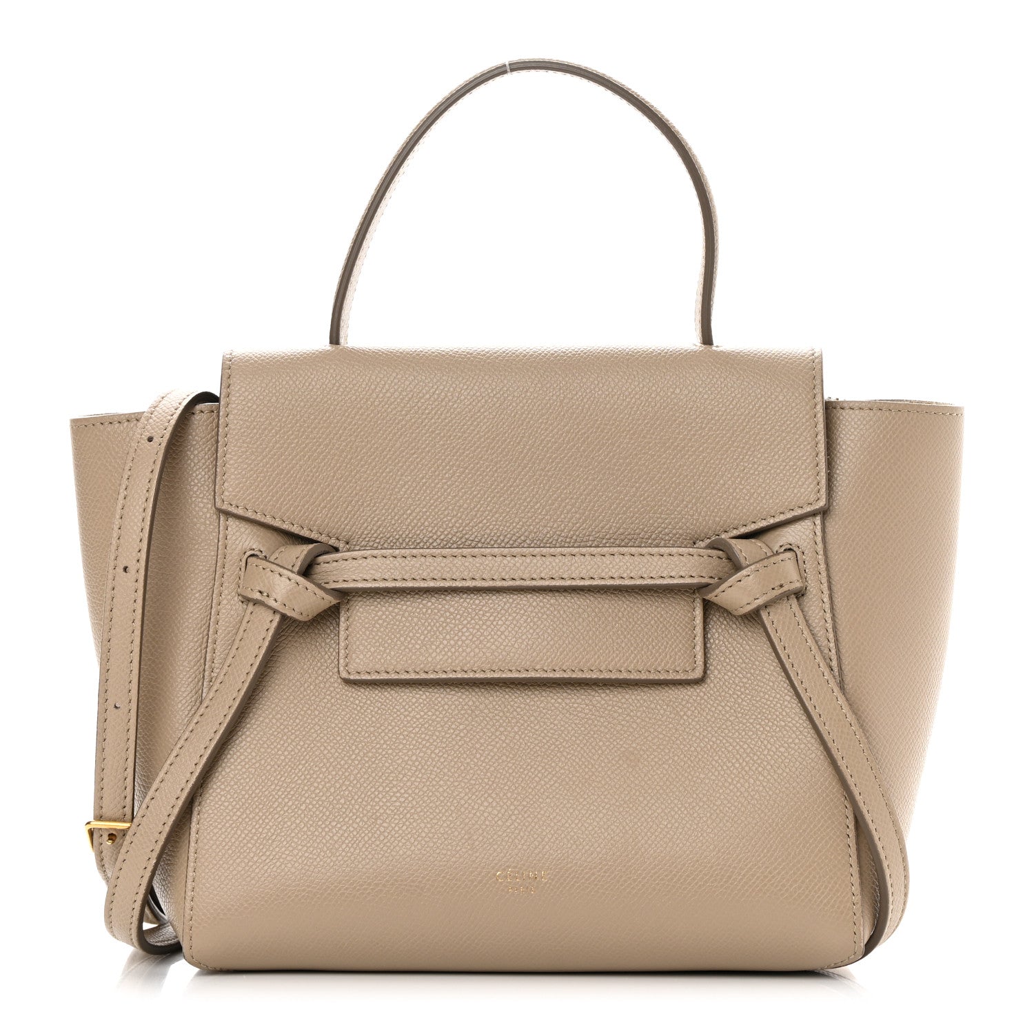 Celine Grained Calfskin Nano Belt Bag Light Taupe 1 of 12