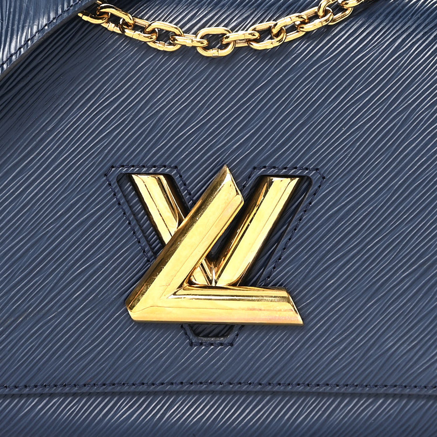 Louis Vuitton Epi Twist Shoulder Bag MM Indigo 8 of 10