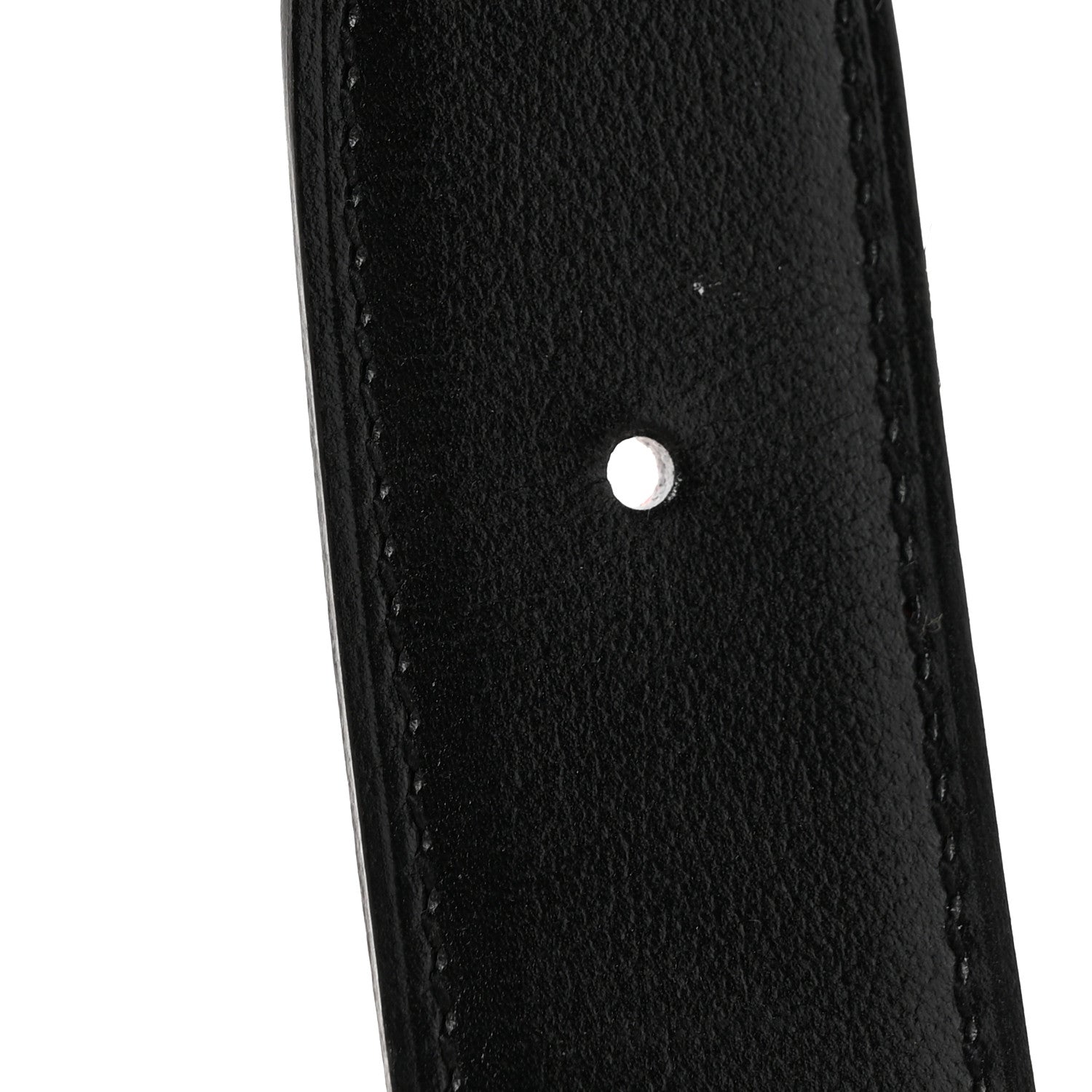 Hermes Box Togo 32mm Ancre Belt 115 46 Black Orange 8 of 8