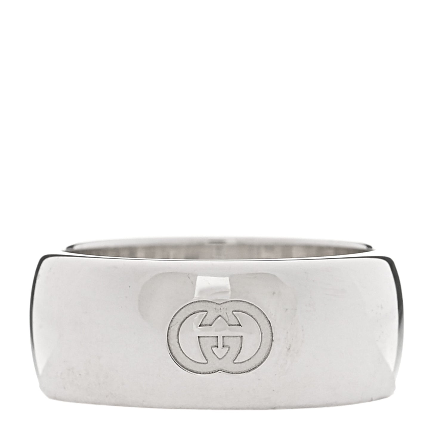 Sterling Silver Blind for Love Band Wide Ring 60 9