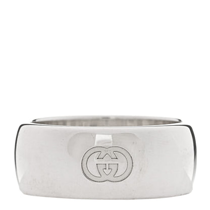 Gucci Sterling Silver Blind for Love Band Wide Ring 60 9 1 of 6