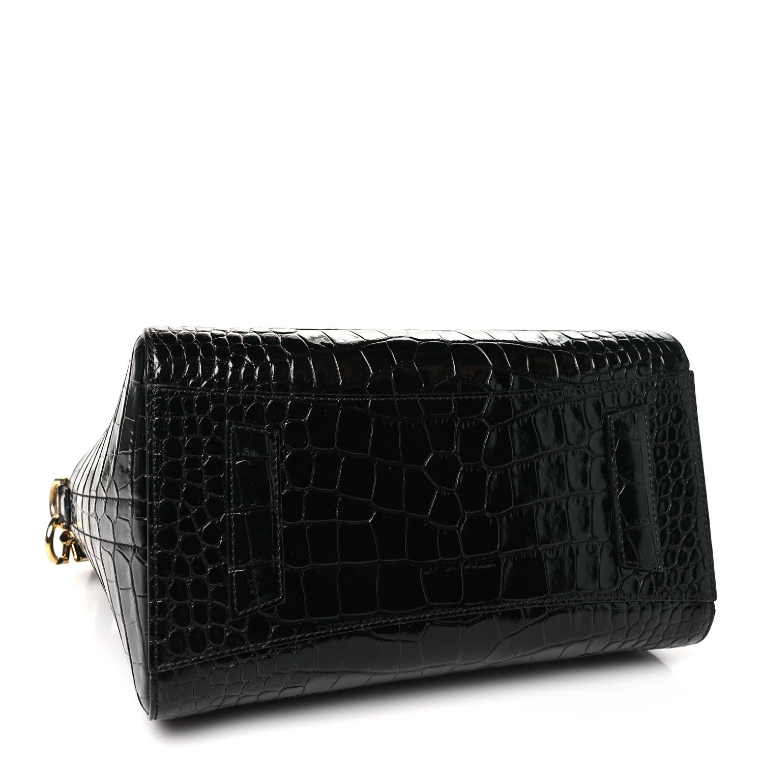 Givenchy Calfskin Crocodile Embossed Small Antigona Black 4 of 10