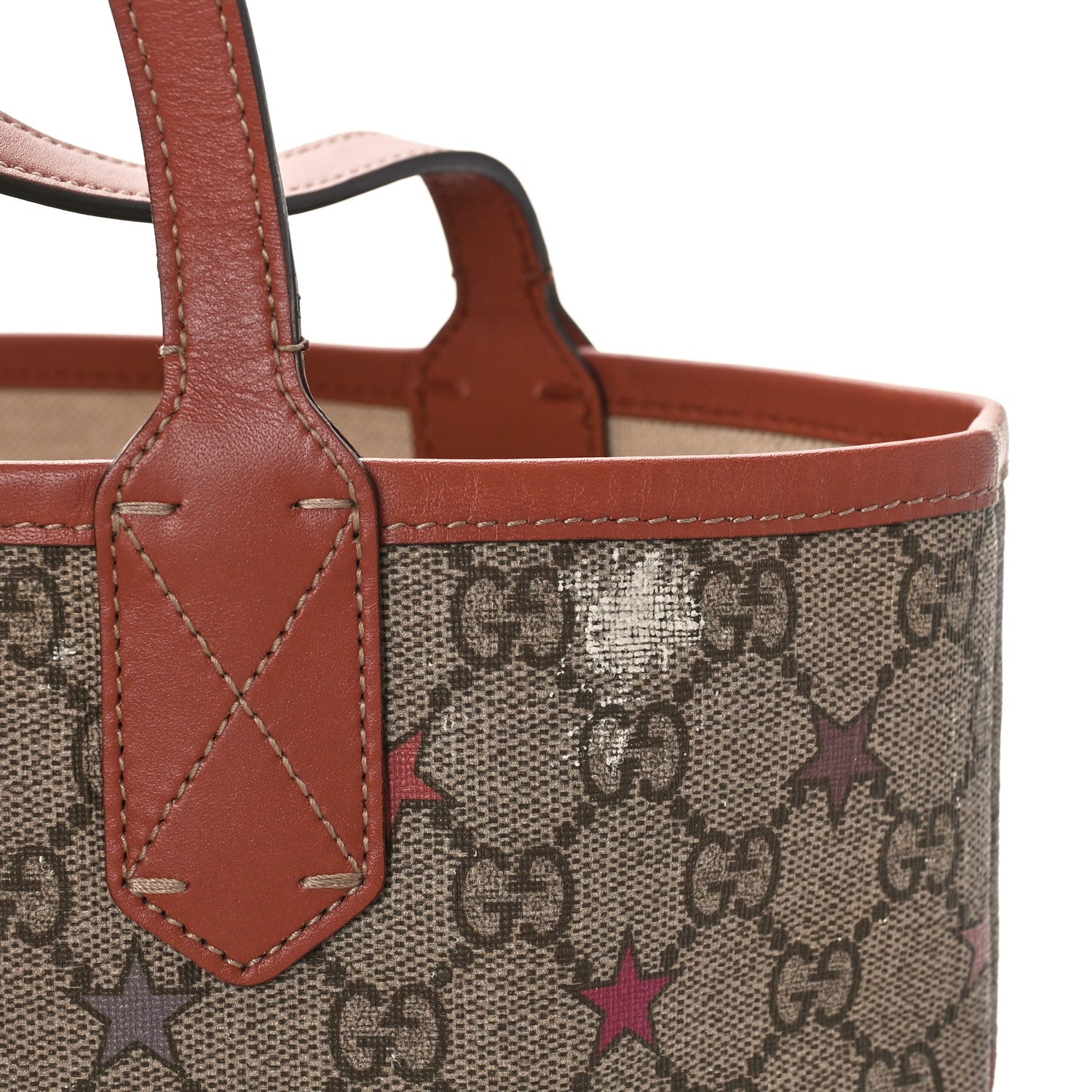 Gucci GG Supreme Stars Small Tote Pink 11 of 11