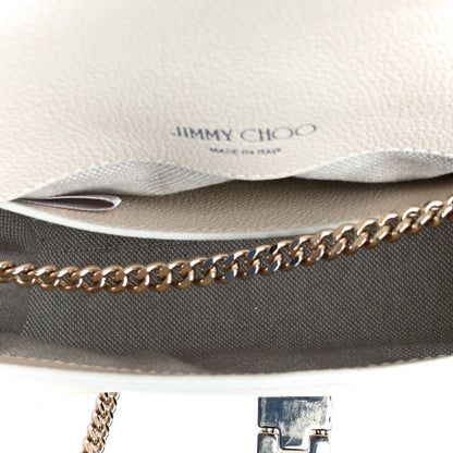 Jimmy Choo Grainy Calfskin Small Marianne Shoulder Bag Linen 8 of 8
