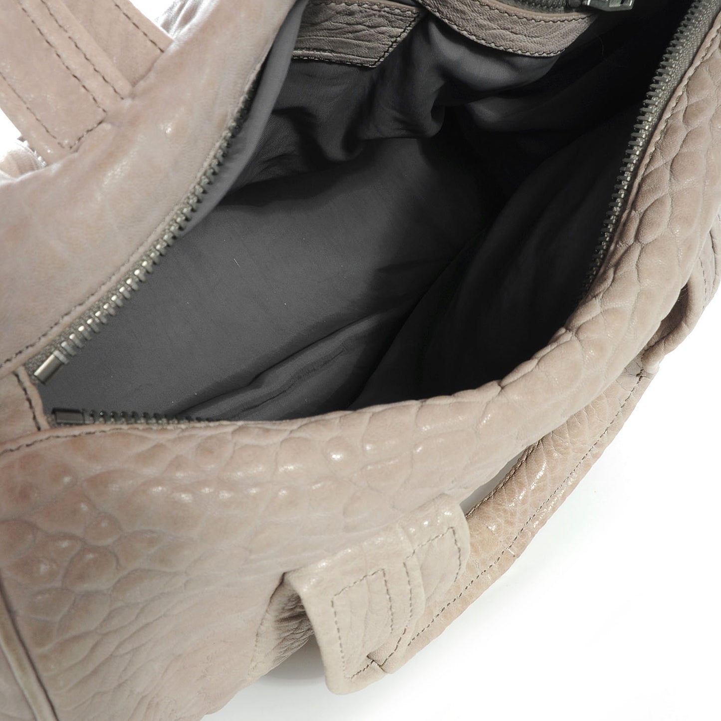 Leather Rocco Duffel Grey