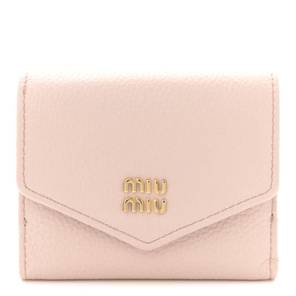 Miu Miu Vitello Daino Card Holder Wallet Gemma 1 of 8