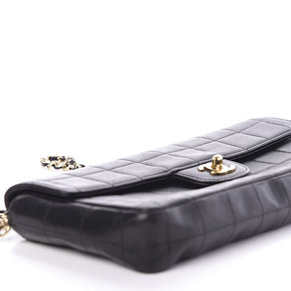 Chanel Lambskin East West Chocolate Bar Flap Black 6 of 11