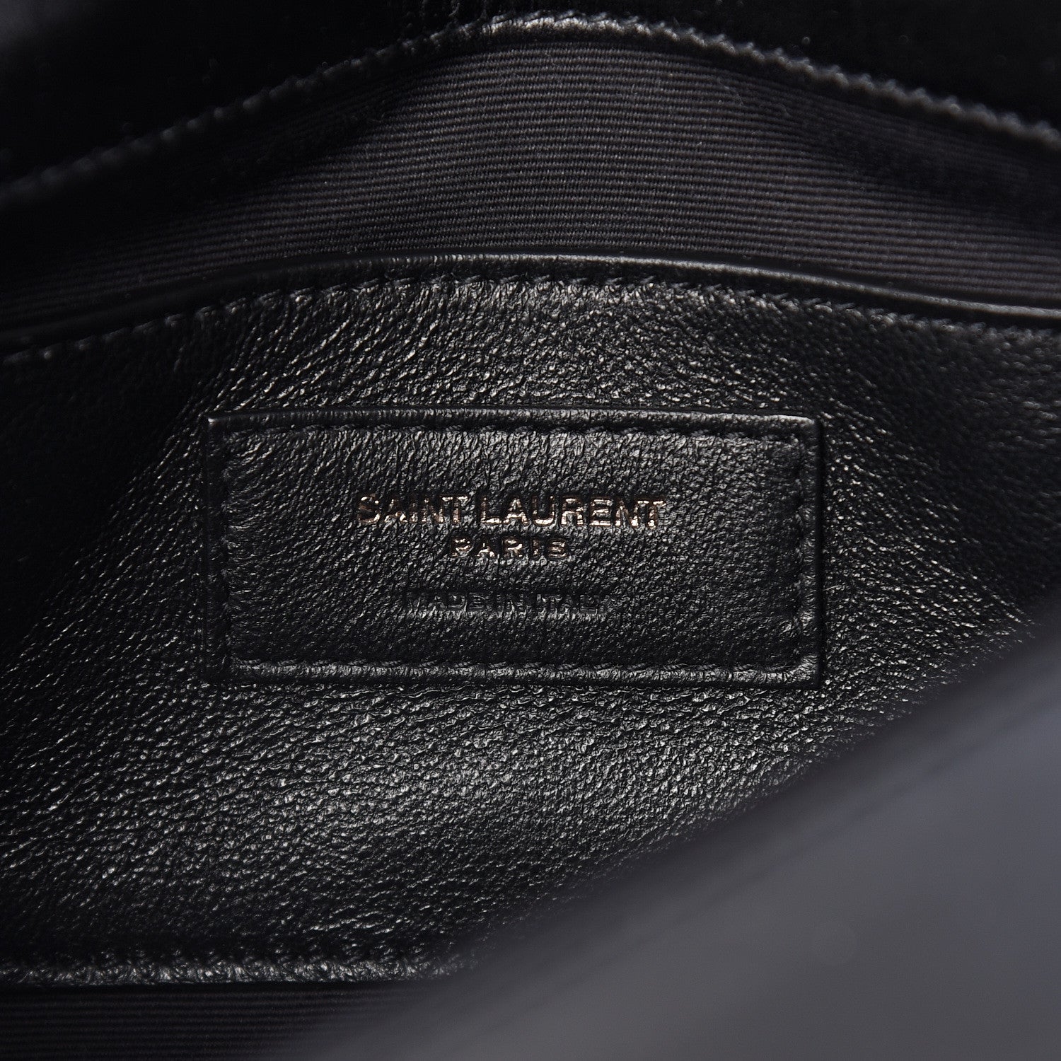 Saint Laurent Calfskin Monogram Smoking Clutch Black 6 of 7