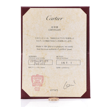 Cartier 18K Pink Gold 3.5mm LOVE Wedding Band Ring 50 5.25 5 of 5