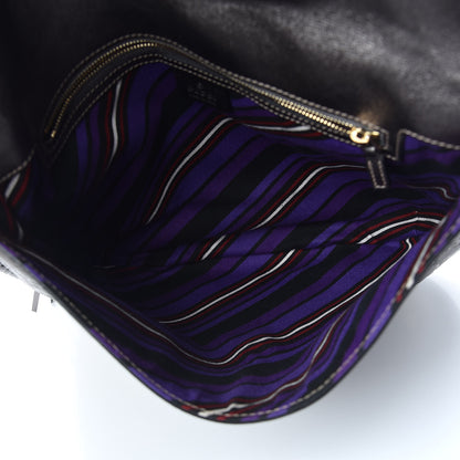 Gucci Guccissima Britt Tassel Shoulder Bag Gunmetal 7 of 10