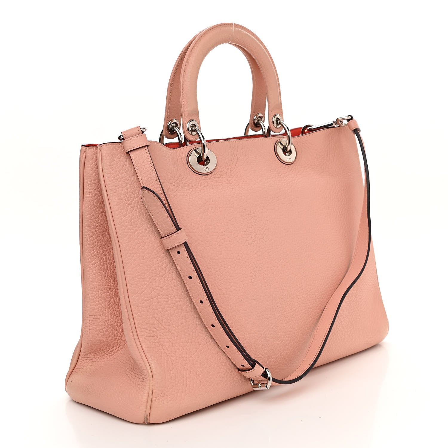 Christian Dior Calfskin Large Diorissimo Tote Pink 3 of 17