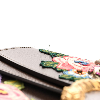 Gucci Calfskin Web Owl Embroidered Medium Dionysus Shoulder Bag New Acero Multicolor 11 of 14