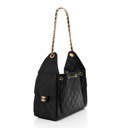 Chanel Caviar Quilted Small Chanel 25 Handbag Black 3 of 11