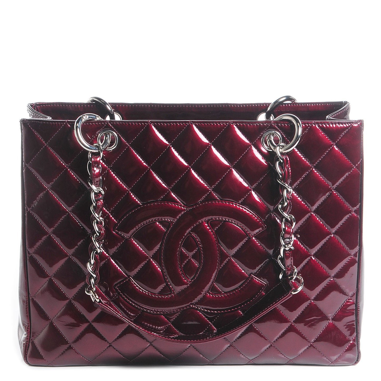 Patent Grand Shopping Tote GST Bordeaux