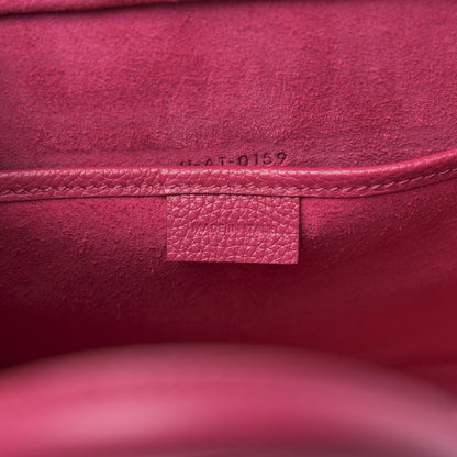 Celine Drummed Calfskin Nano Luggage Fuchsia 6 of 11