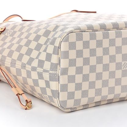 Louis Vuitton Damier Azur Neo Neverfull MM Rose Ballerine 9 of 10