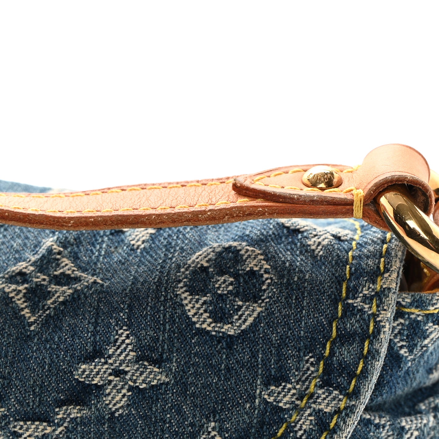 Monogram Denim Mini Pleaty Blue